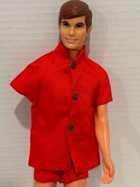 Vintage 1968 Mattel Talking Ken Doll MUTE Original Outfit Missing Right Arm